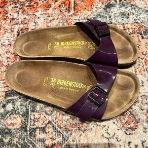 Size 38 Birkenstock one strap sandals worn a handful of times